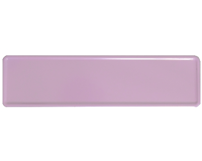 Name plate light pink 340 x 90 mm